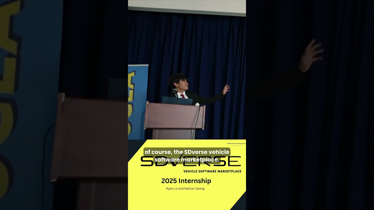 Ryan & Nathan presenting Marketing and Finance project at SDVerse