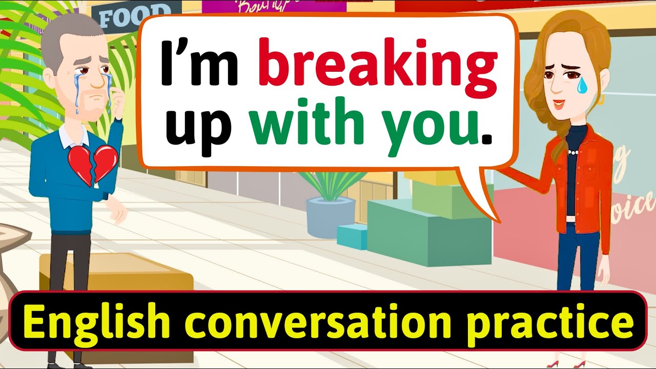 Shadowing English Conversation Practice (The divorce) Improve English Speaking Skills