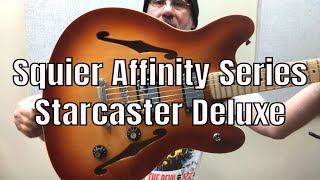 Video thumbnail for Squier Affinity Series Starcaster Deluxe - Sienna Burst Demo by Ben Coombs