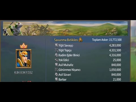 920m KALE 16M T4 SIFIRLAMA LORDS MOBİLE TÜRKÇE / Tc Loncası Sunar :)