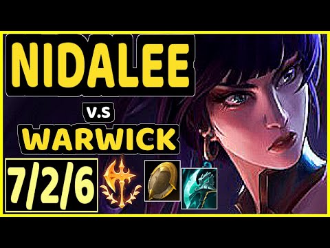 ERASUS (NIDALEE) vs WARWICK - 7/2/6 KDA JUNGLE GAMEPLAY - BR Ranked MASTER