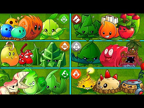 6 Best Team Plants + Mint - Who Will Win? - PvZ2 10.8.1 Team Plants vs Team Plants