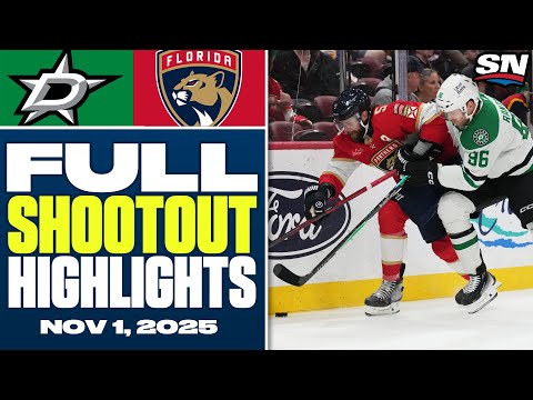Dallas Stars at Florida Panthers | FULL Shootout Highlights - November 1, 2025