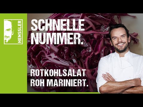 Schnelles Rotkohlsalat-Rezept rohmariniert von Steffen Henssler