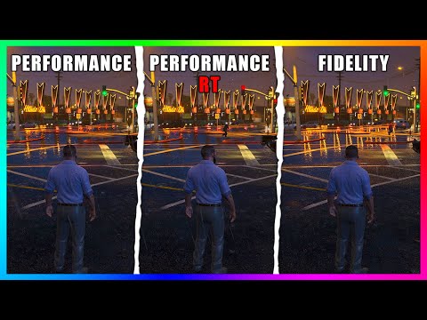 Which Graphics Mode Is BEST In GTA 5? Fidelity VS Performance VS Performance RT! (PS5/Xbox Series X)