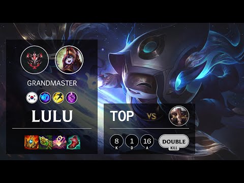 Lulu Top vs Sett - KR Grandmaster Patch 11.10