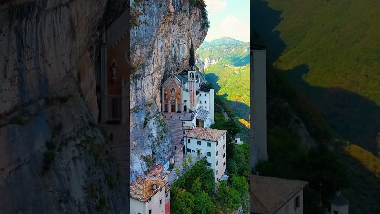 🇮🇹⛪ Italy Built a Church Into the Side of a Mountain 😳🏔️✨