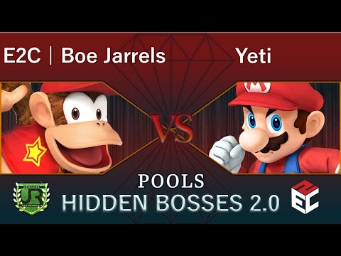 Hidden Bosses 2.0  POOLS - E2C | Boe Jarrels (Diddy Kong) vs Yeti (Mario)