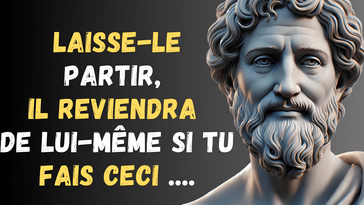 ❌ Ne les convaincs pas de rester avec toi ! 🧲 Fais ceci à la place  | Enseignement Stoicien