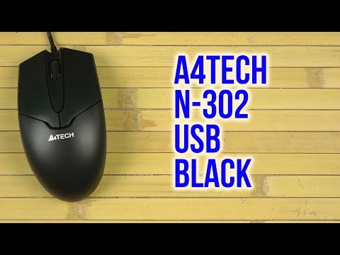 Мышь A4Tech N-302 черный - Видео