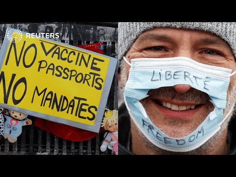 Police crack down on Canadian anti-vaccine protesters