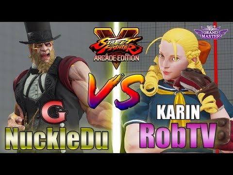 SFV AE 👊🏻 NuckleDu (G) vs RobTV (KARIN)