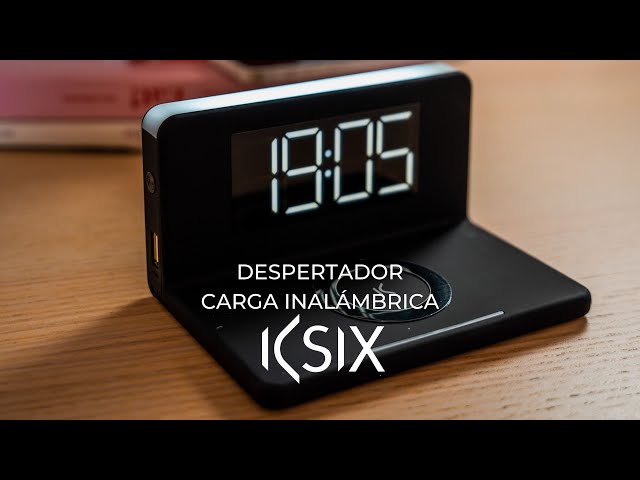 Sveglia Ksix con base di ricarica QI video