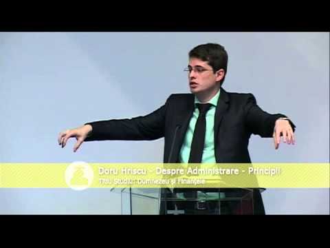 Doru Hriscu - Lectia III: Despre Administrare - Principii