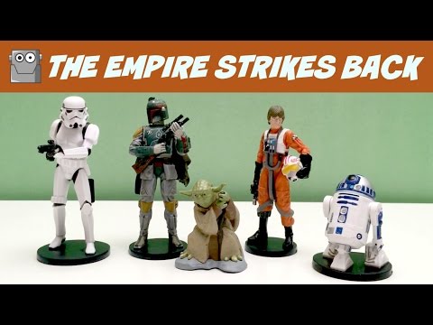 STAR WARS THE EMPIRE STRIKES BACK Figurines R2D2 Luke Skywalker Yoda Storm Trooper Han Solo Video