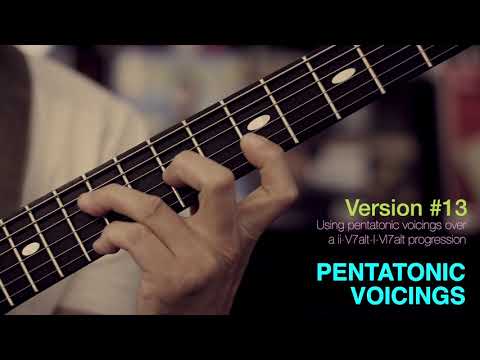 Pentatonic Voicings - Version #13 over "ii-V7alt-I-VI7alt" progression