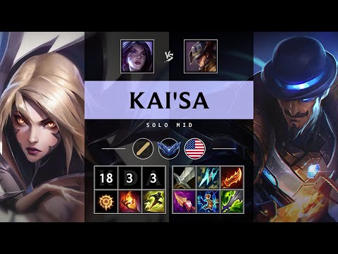 Kai'Sa Mid vs Twisted Fate - NA Diamond Patch 25.09