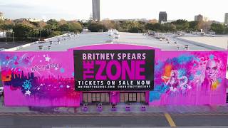 Britney Spears - The Zone - Mural Timelapse
