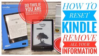 How To Factory Reset Kindle Paper White REMOVE ALL DATA So You Can Sell It
