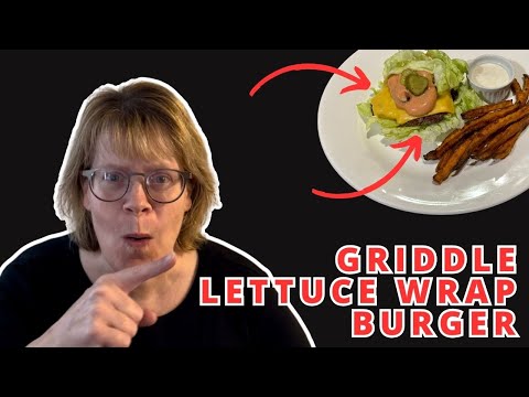 Super Delicious Healthy Lettuce Wrap Burger on Chef Sherry Ronning's Healthy Griddle Cooking Series.