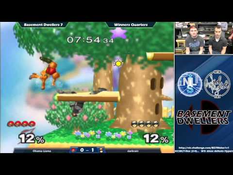 Basement Dwellers 7 Melee Singles Winners Quarters: Obama Llama (Samus) Vs. darkrain (Falcon)