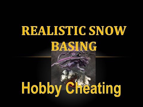 Hobby Cheating 91 - How to Make Realistic Snow Bases