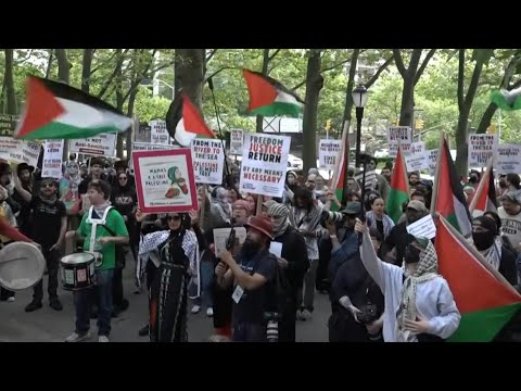 Pro-Palestinian protesters mark 77th Nakba in NYC | AFP