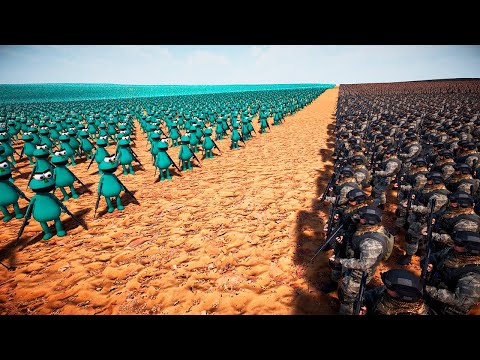 100,000 Puppet Terrorists vs 5,000,000 Modern USA Soldiers — Ultimate Epic Battle Simulator 2