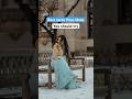 Easy Elegant Poses In Saree Saree Pose In Snow Minisha Pathak Shorts Saree Pose