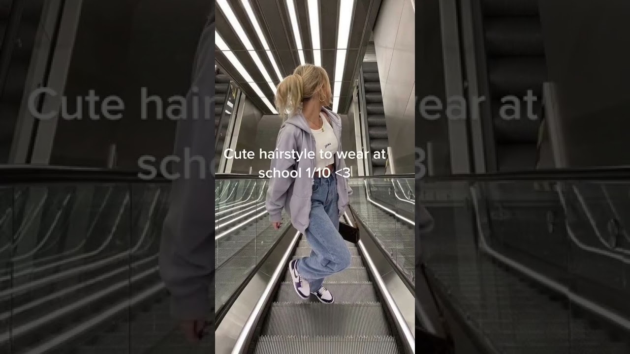 Cute hairstyle to wear at school