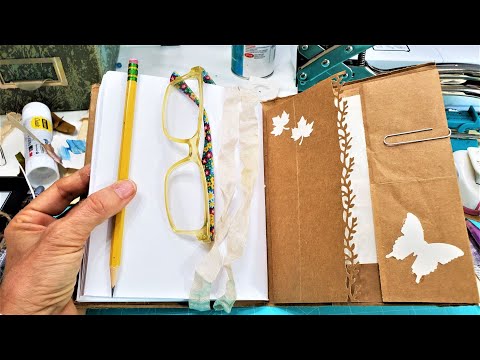 Pt 1: YOU AND ME & A PAPER BAG! Easy Junk Journal Tutorial with a Paper Bag! The Paper Outpost