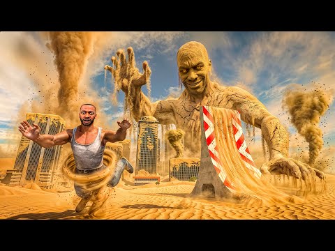 Franklin Stuck in Giant Sand City - INDIAN BIKE DRIVING 3D