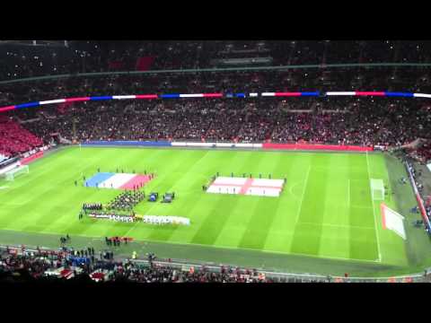 England vs France 17/11/2015  La Marseillaise  French National Anthem