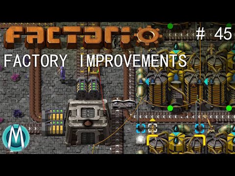[Factorio 1.1 4K] Angel/Bobs Ep 45: Factory Improvements (Tutorial/Walkthrough)
