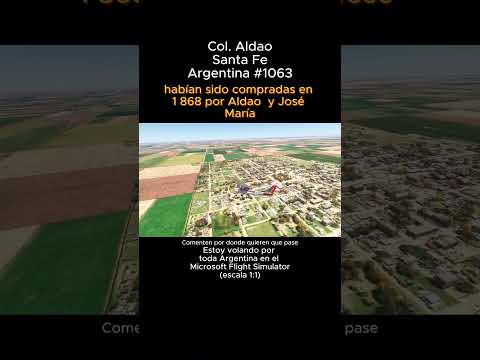 Colonia Aldao, Santa Fe desde el Microsoft Flight Simulator #coloniaaldao #santafe #msfs #argentina