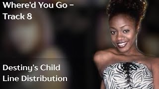 Where’d You Go - Line Distribution (Destiny’s Child)