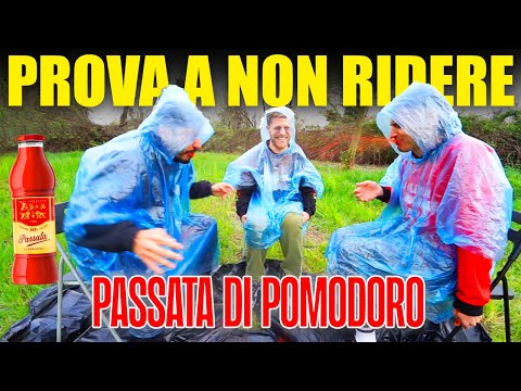 PROVA A NON RIDERE CHALLENGE PIÙ LEGGENDARIA DI SEMPRE (CON LA PASSATA DI POMODORO) con Awed e Dadda