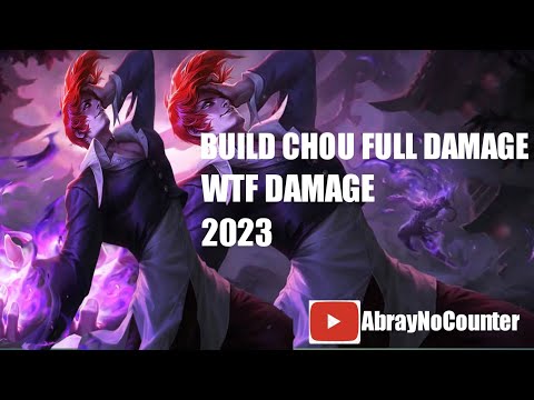 CARA BERMAIN CHOU + SETTINGAN EMBLEM DAMAGE 2023 ! BUILD CHOU TERSAKIT 2023 | Mobile legends