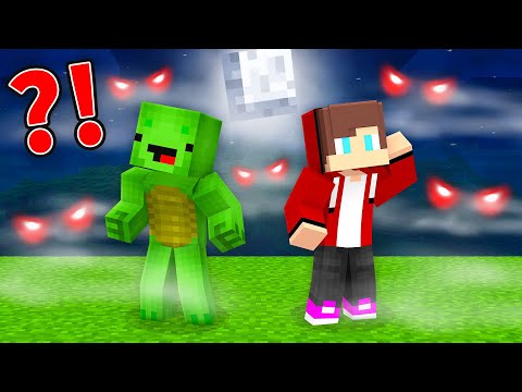 Mikey & JJ - Minecraft - Mikey and JJ Survive The FULL MOON in Minecraft (Maizen)