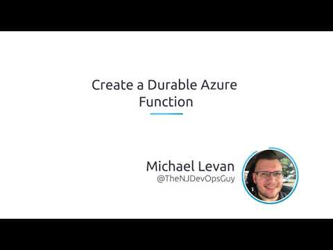 Create a Durable Azure Function