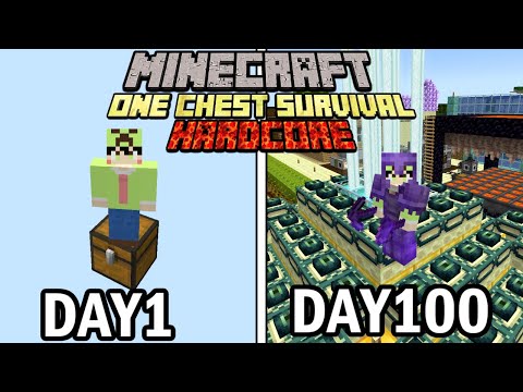 【マインクラフト】空島チェストの世界で100日間ハードコア生活をしたらヤバかった【100days】【Minecraft】