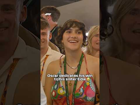 Oscar Piastri Dedicates His Win To His Sister, Edie 🥺