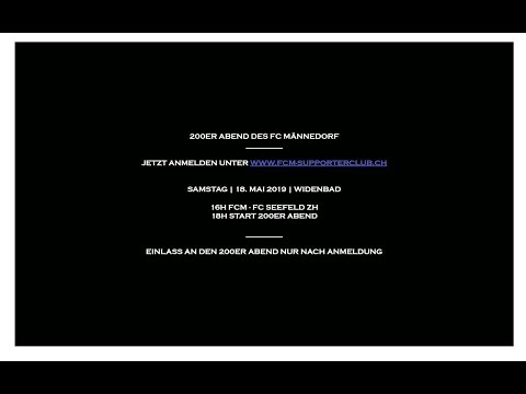 Promo 200er Abend FC Männedorf