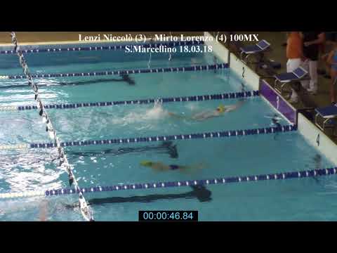 Lenzi Niccolò - Mirto Lorenzo 100MX - S.Marcellino 18.03.18