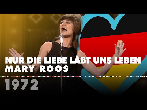 NUR DIE LIEBE LÄßT UNS LEBEN – MARY ROOS  (Germany 1972 – Eurovision Song Contest HD)
