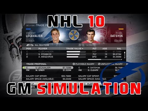 NHL 2010 l TAMPA BAY LIGHTNING GM SIMULATION!