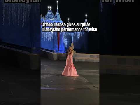 Ariana DeBose surprise performance @ #Disneyland #disney #wish  #disneyparks #celebrity #celebrities