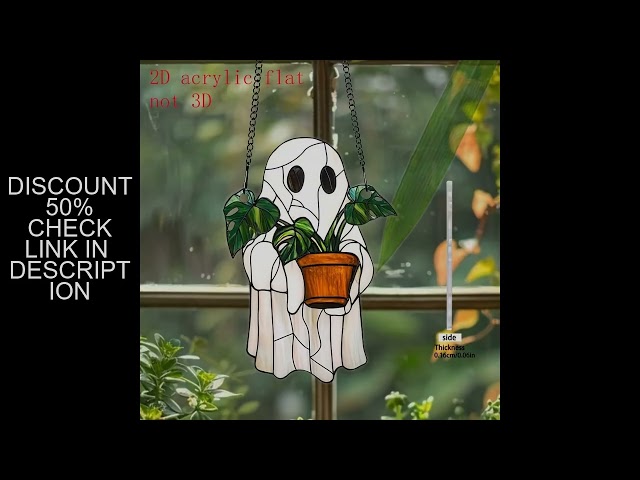 Vídeo relacionado con Ghost Sun Catcher - Collectible 2D Acrylic Gothic Scary Multi-Scene Decor