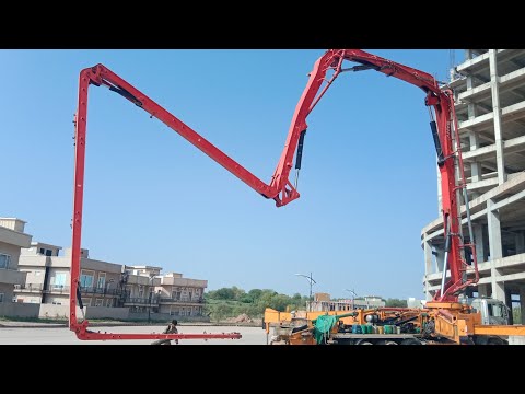 SANY concrete pump 55m³ opening boom