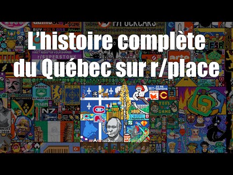 L'histoire complète du Québec sur r/place